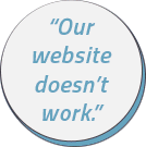 Our website doesn't work